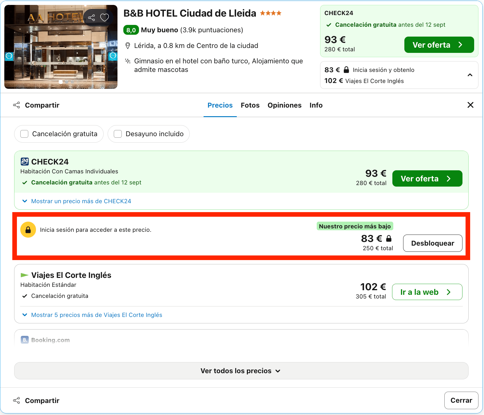 Escapada de última hora: hotel 4* en Lleida desde 41€ p.p/noche
