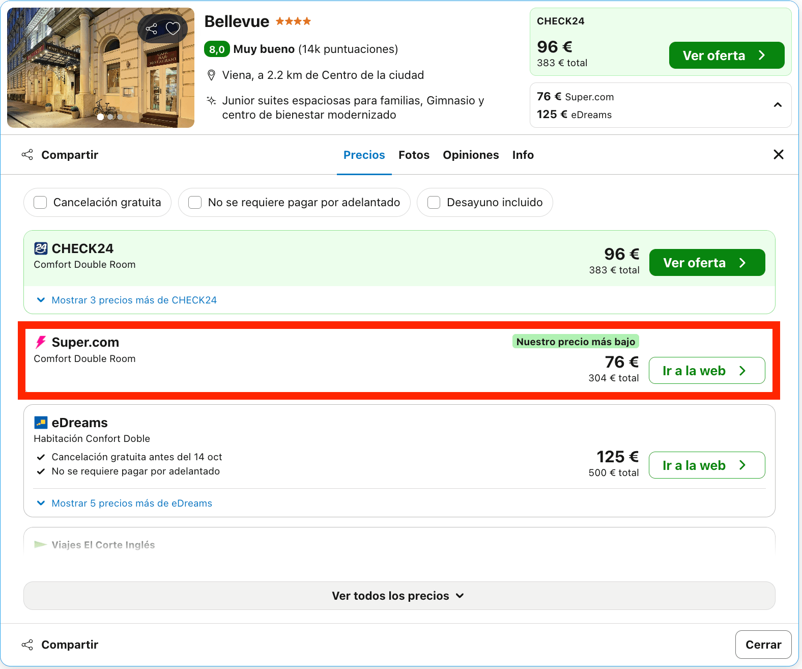 Viena: vuelos + 4 noches en un hotel 4* desde 195€ p.p.