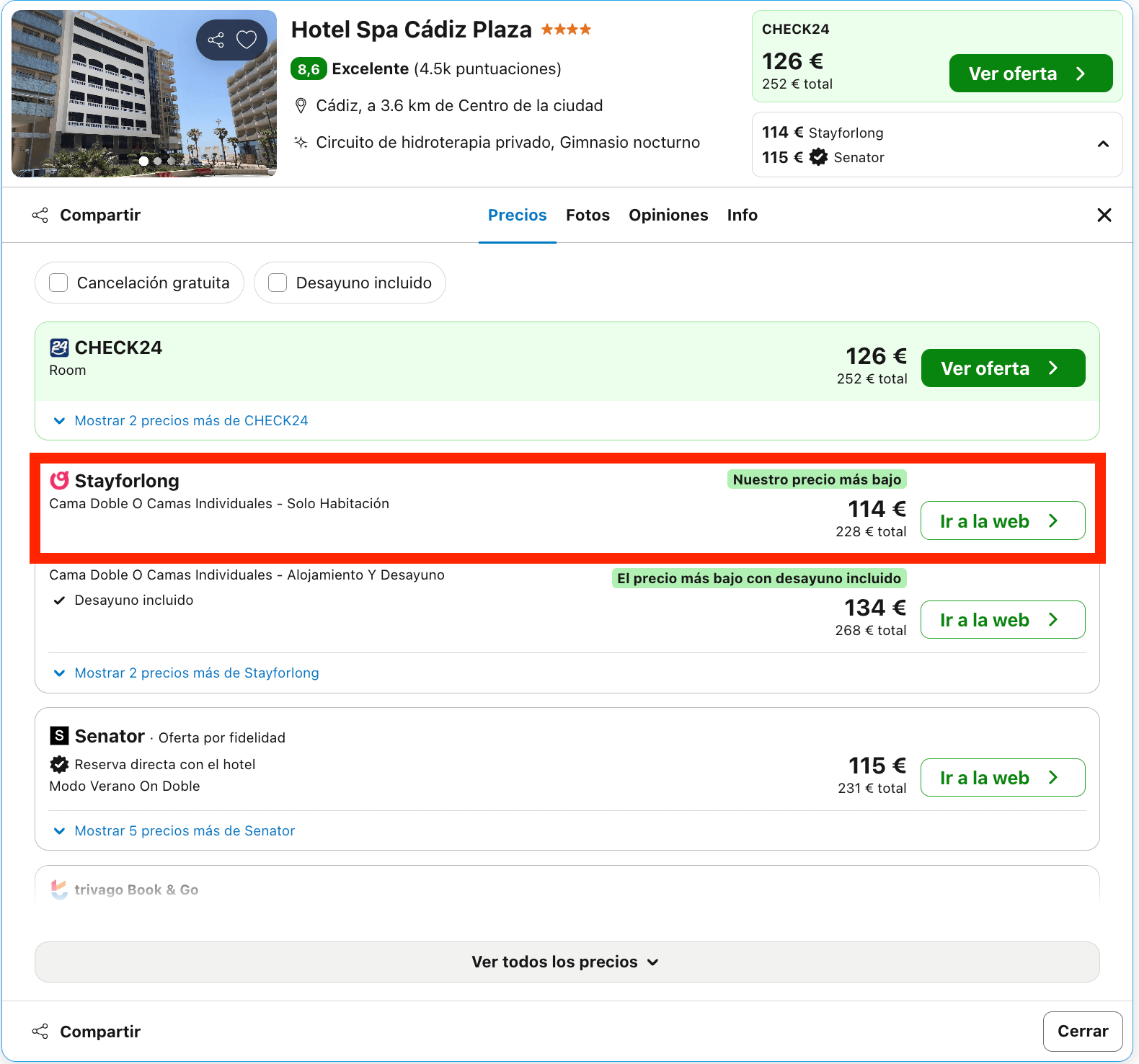 Fin de semana en Cádiz: hotel 4* con spa a pie de playa desde 57€ p.p./noche