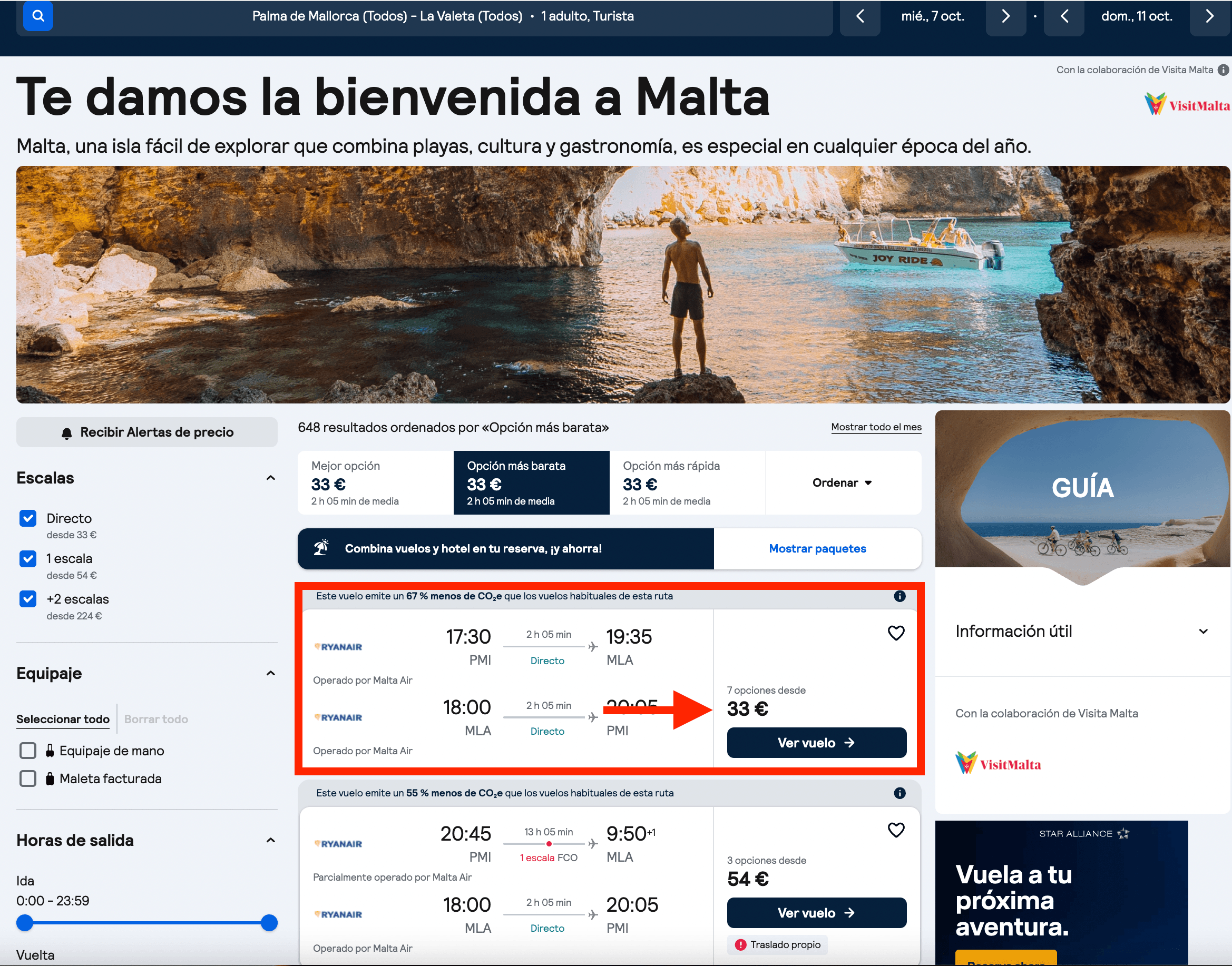 Octubre en Malta: vuelos desde solo 33€ ida y vuelta