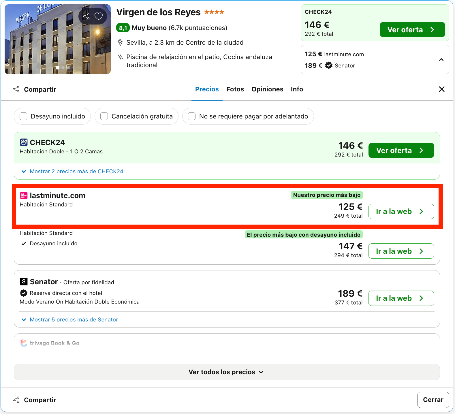 Fin de semana en Sevilla: hotel 4* desde 62€ p.p./noche