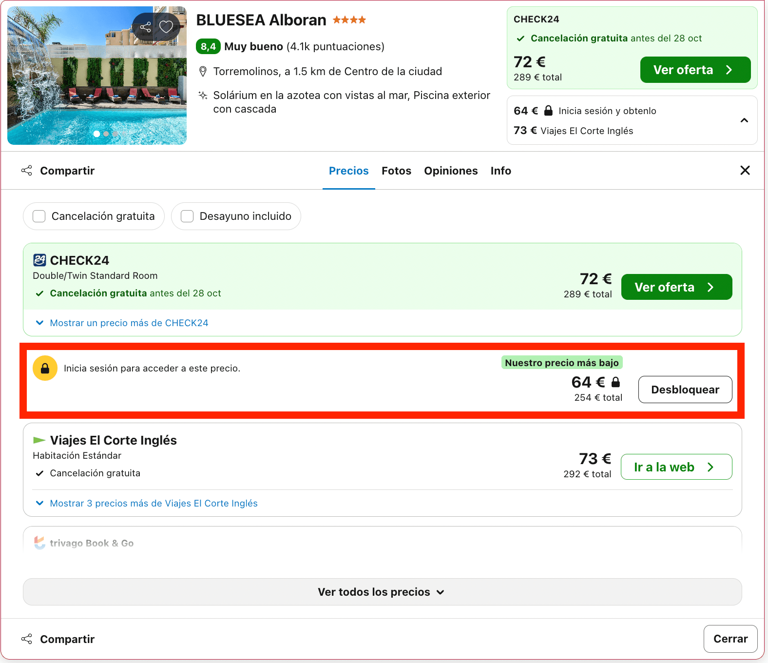 Exclusivo hotel by Soho Boutique 4* solo para adultos en Torremolinos desde 32€ p.p./noche