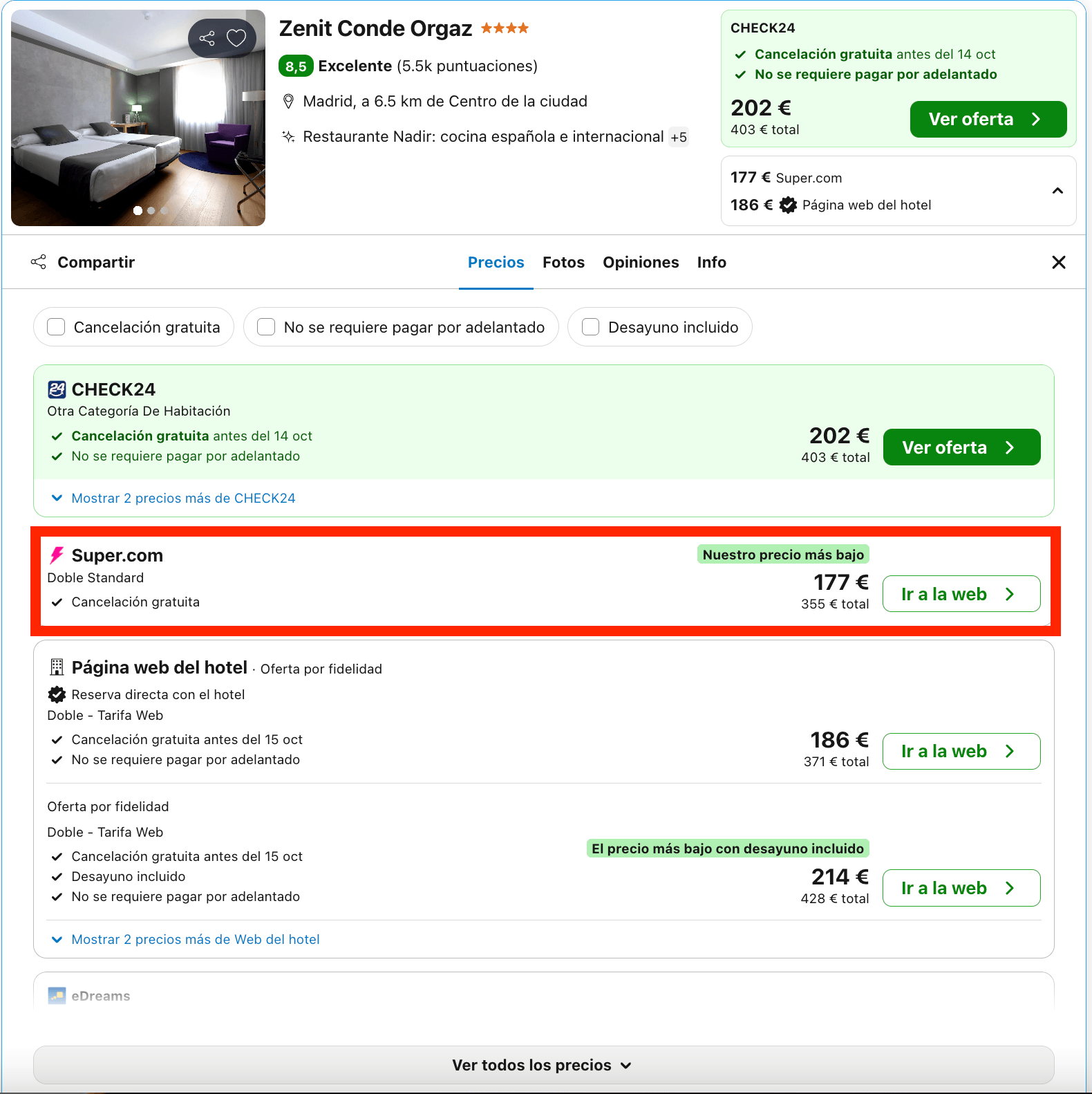 Escapada de fin de semana a Madrid: hotel 4* desde 88€ p.p./noche