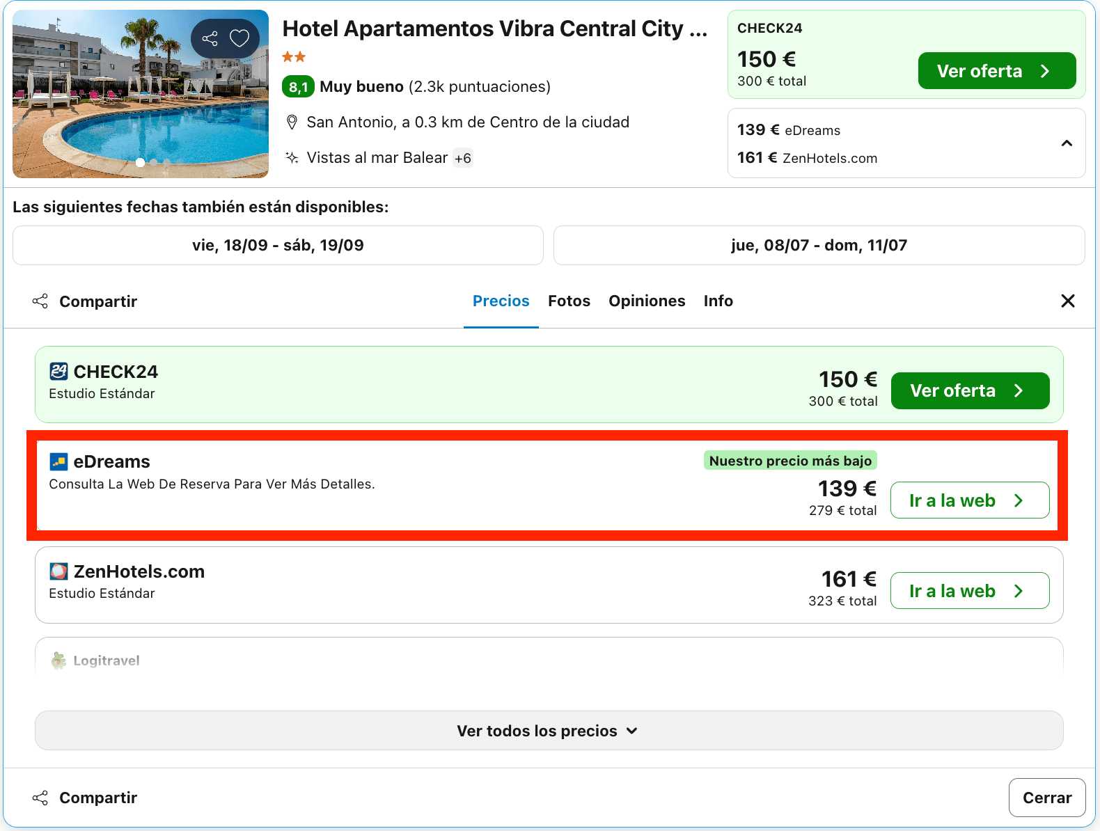 Escapada solo para adultos en Ibiza: aparthotel en la zona del West End desde 69€ p.p./noche