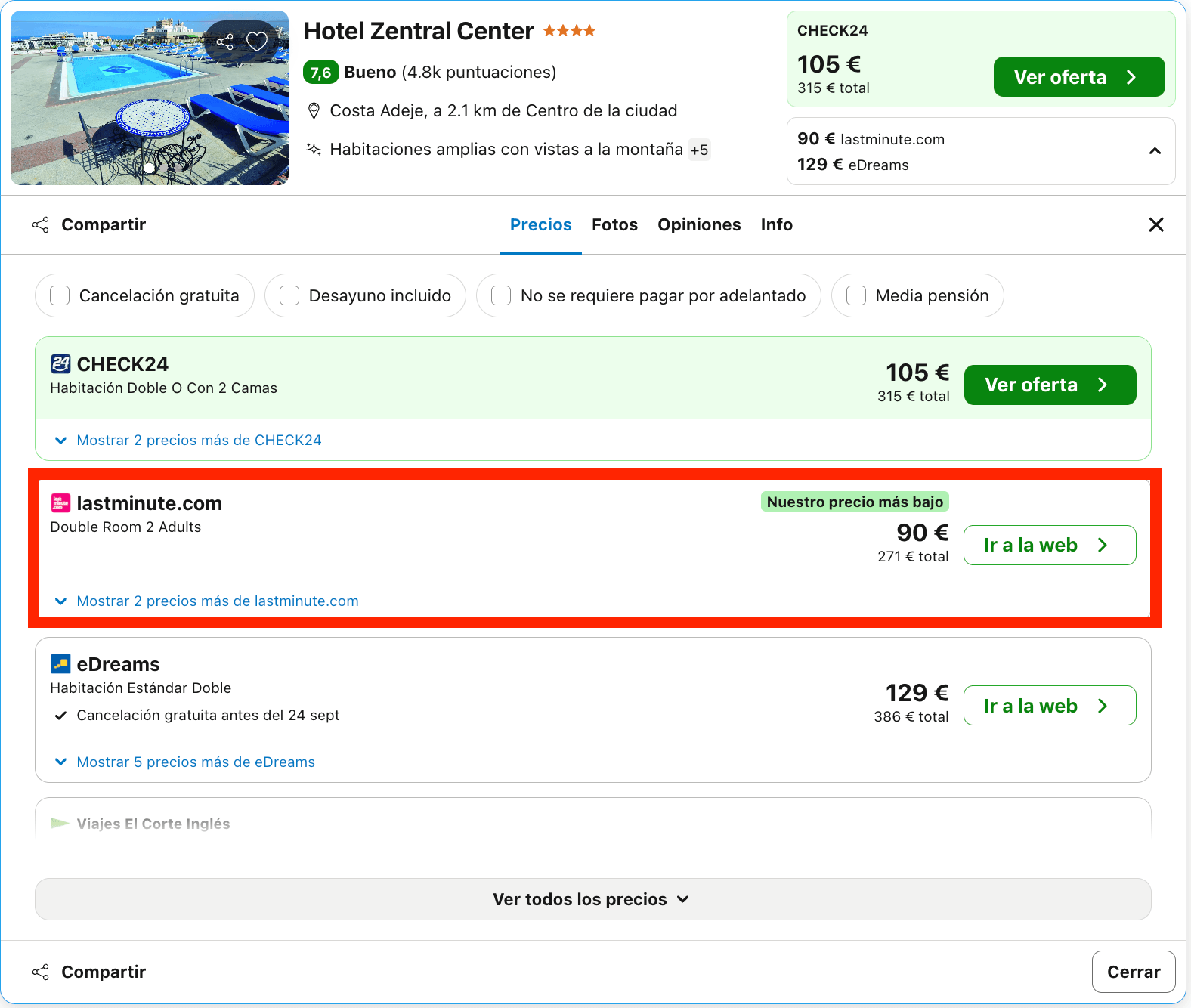 Exclusivo hotel 4* solo para adultos en Tenerife desde 45€ p.p./noche