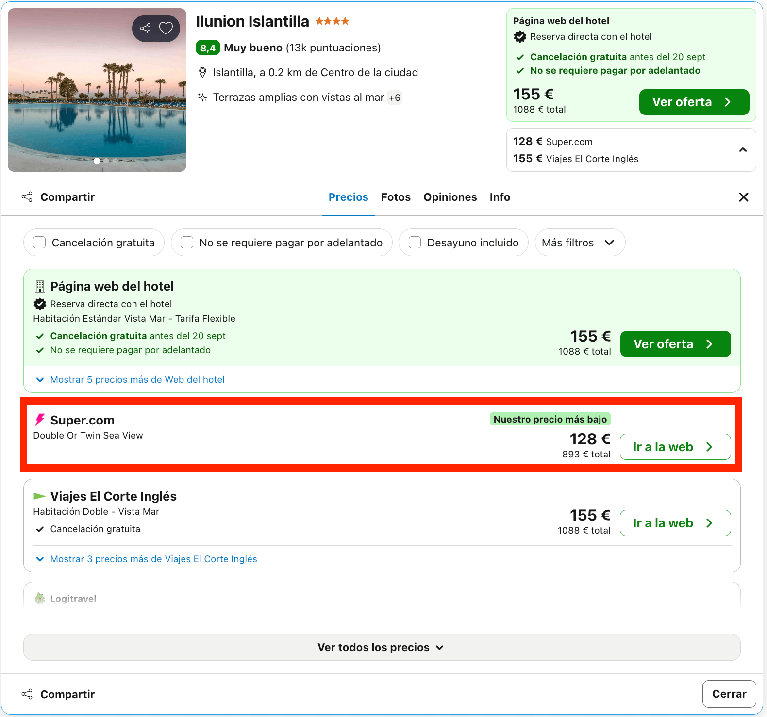 Vacaciones en Islantilla: 7 noches en un hotel 4* a pie de playa desde 446€ p.p.
