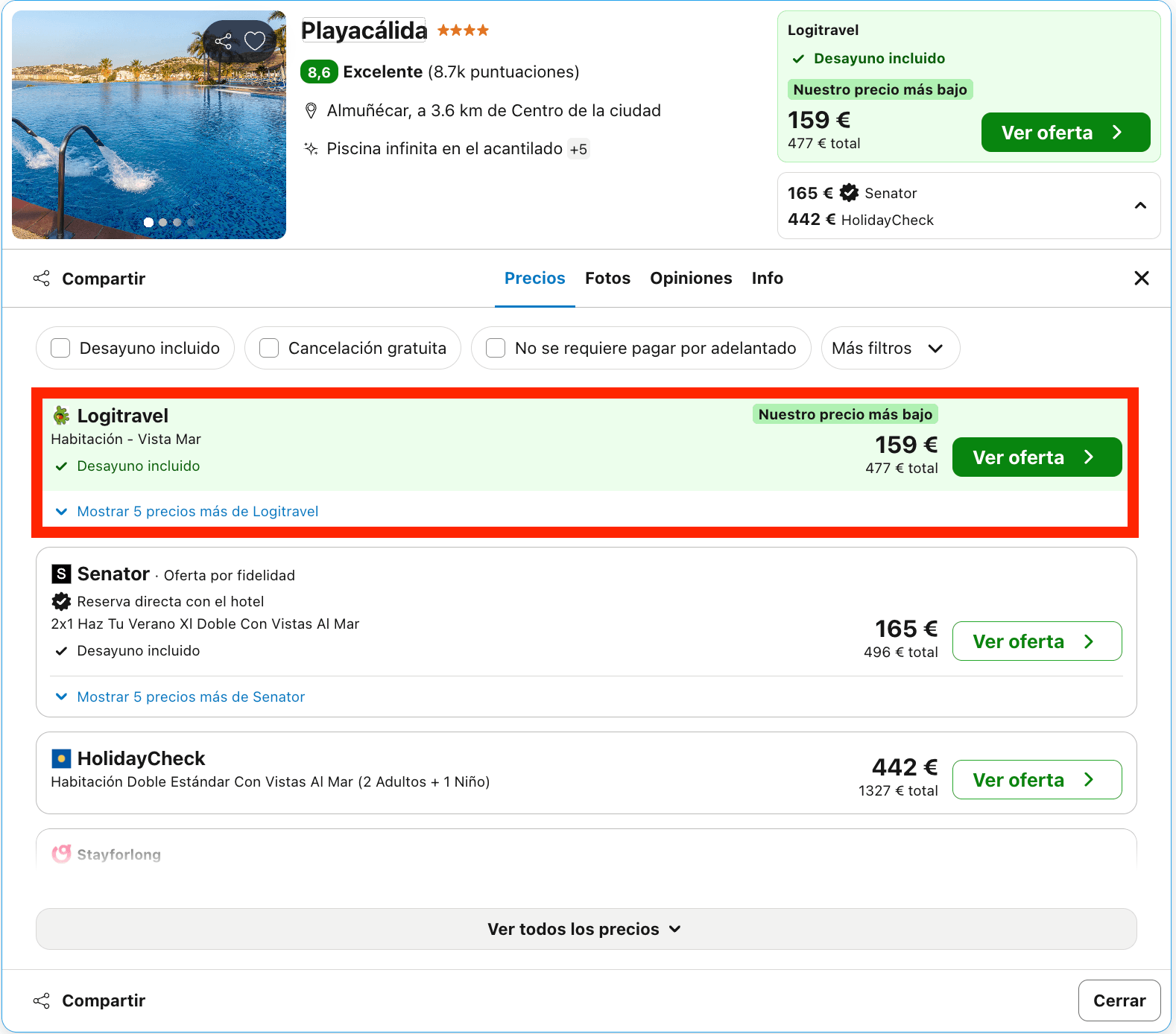 Última hora: hotel 4* en la Costa Tropical con desayuno incluido desde 79€ p.p./noche