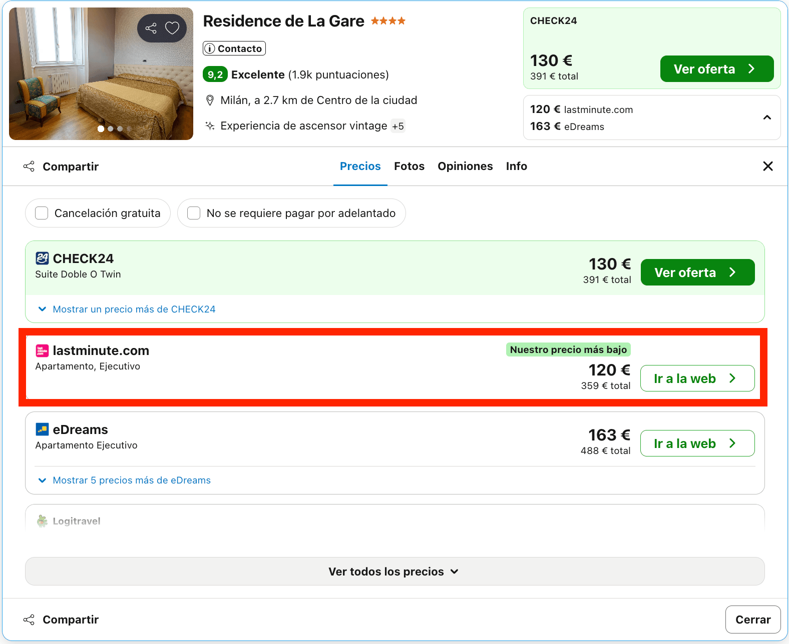 Milán: vuelos + 3 noches en un magnífico aparthotel 4* en el centro desde 210€ p.p.