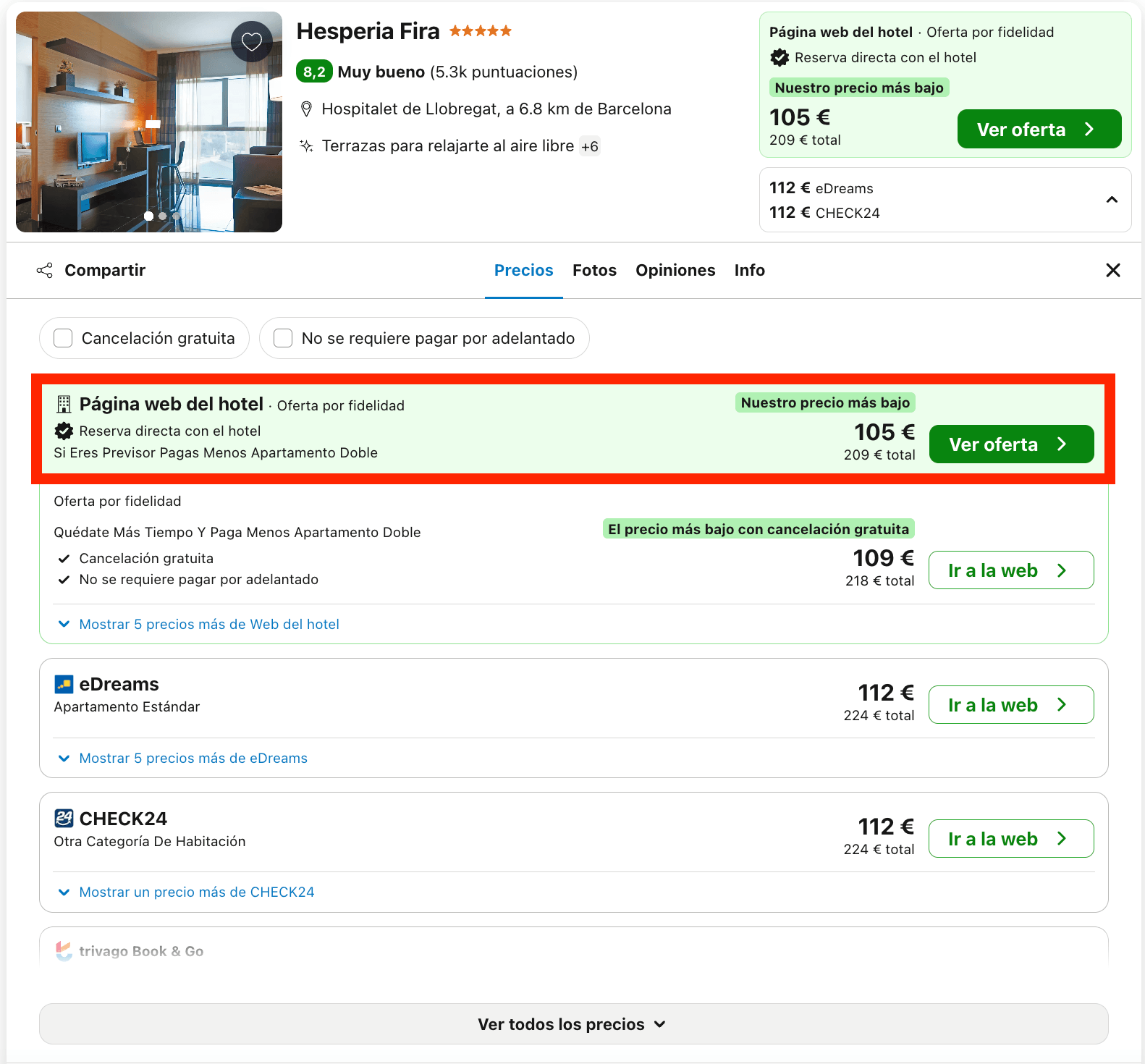 Diciembre de lujo en Barcelona: hotel Meliá 5* con vistas espectaculares desde 52€ p.p./noche