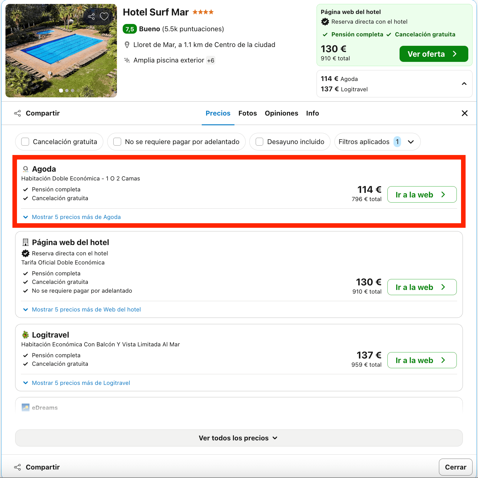 Vacaciones en la Costa Brava: 7 noches en un acogedor hotel con pensión completa desde 398€ p.p.