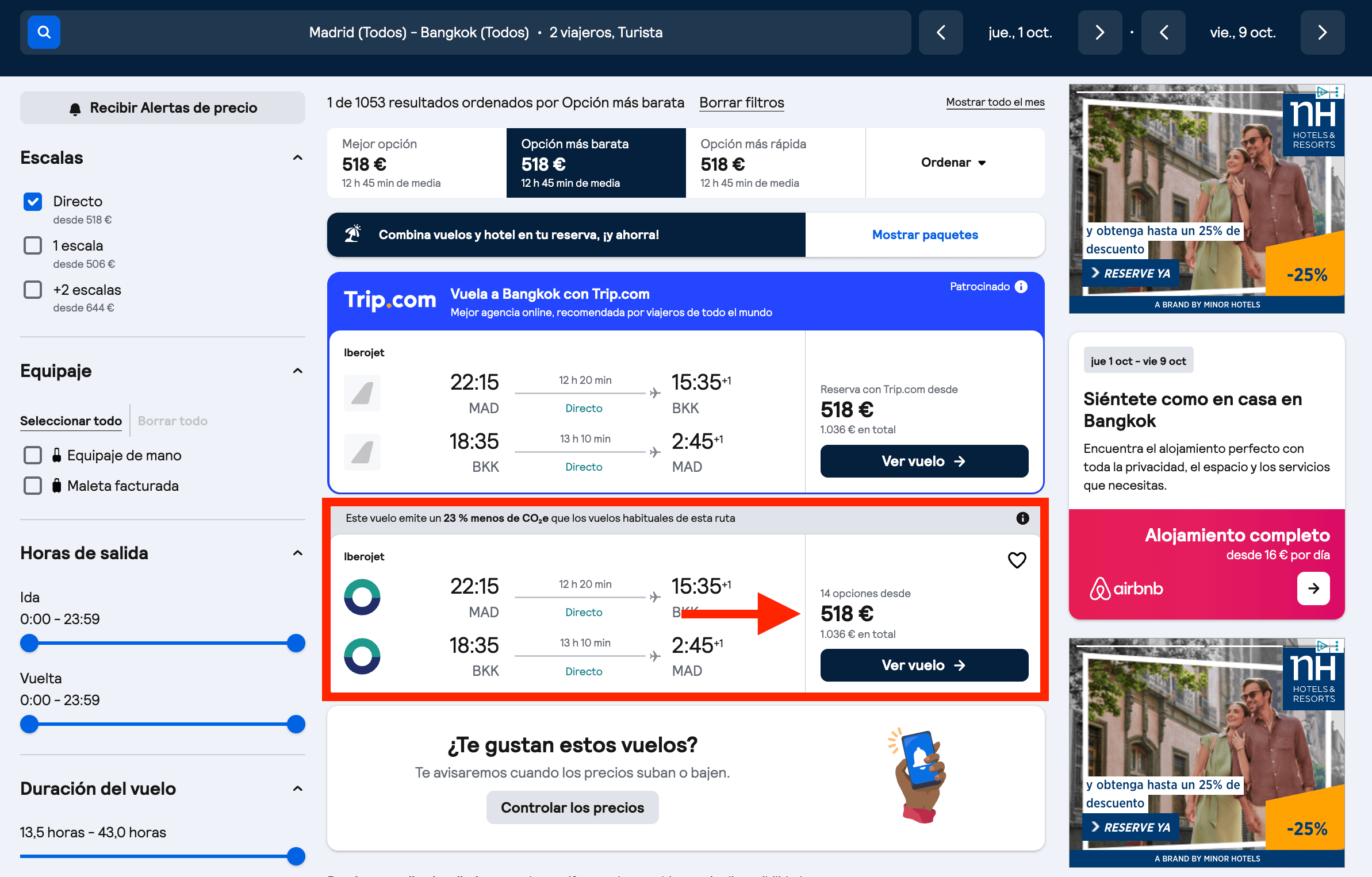 Vuelos directos a Bangkok + 8 noches en un hotel 5* desde 683€ p.p.
