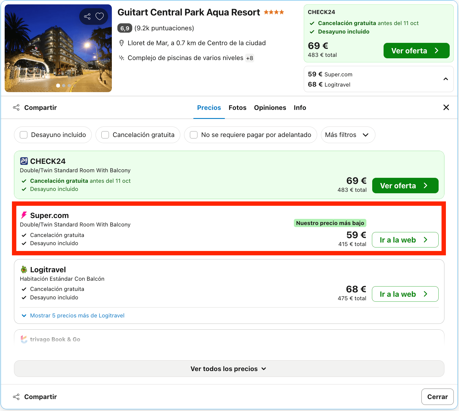 Vacaciones en la Costa Brava: 7 noches en un resort 4* con parque acuático desde 207€ p.p.