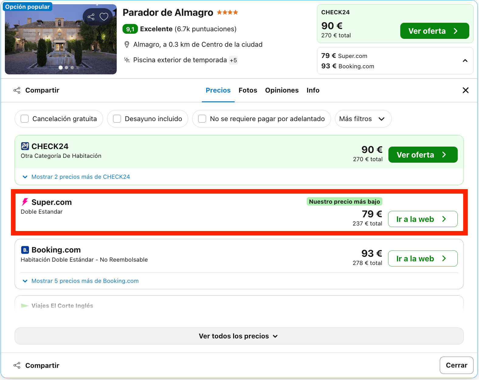 Parador en un antiguo convento del siglo XVI convertido en un hotel con encanto desde 39€ p.p./noche