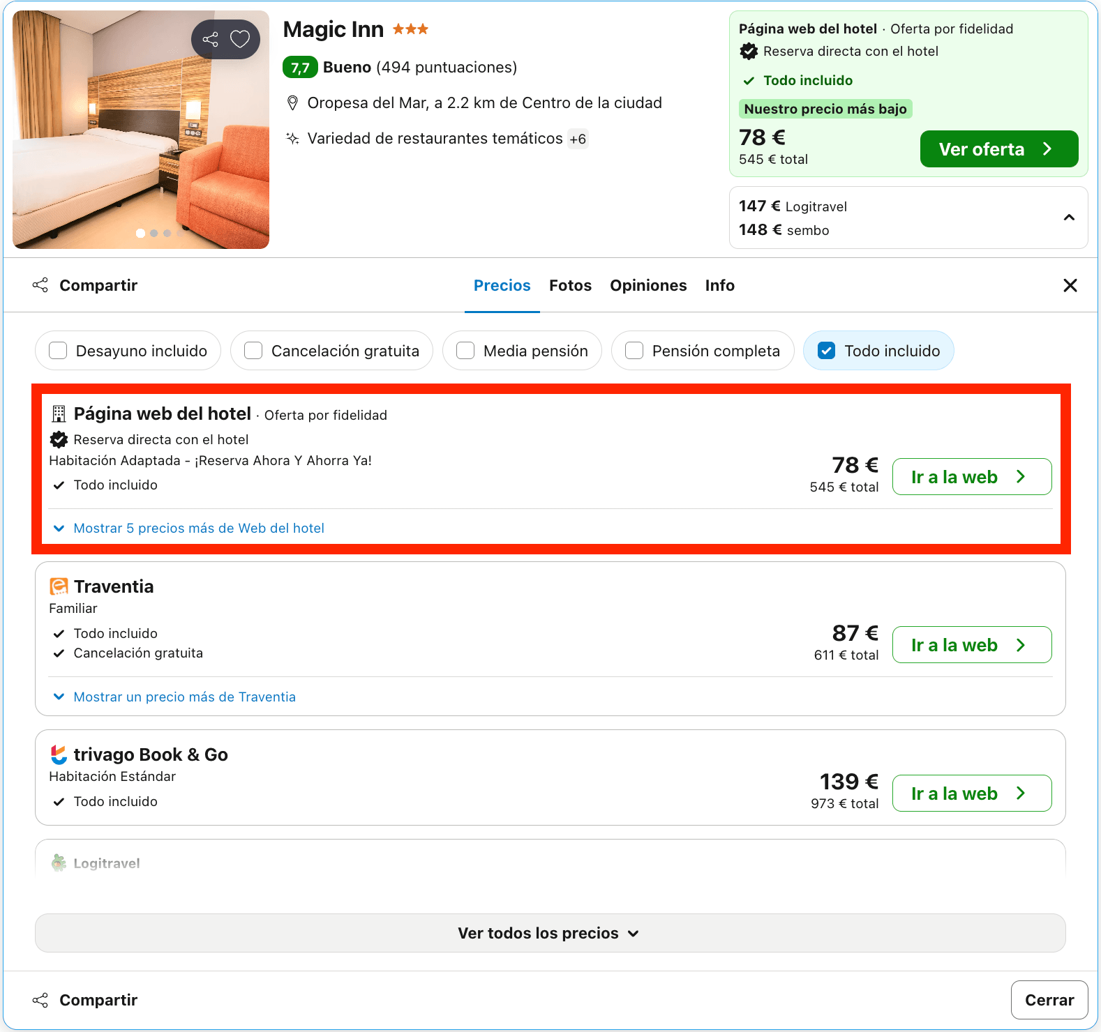 Vacaciones en Oropesa del Mar: 7 noches en un hotel con todo incluido desde 272€ p.p.