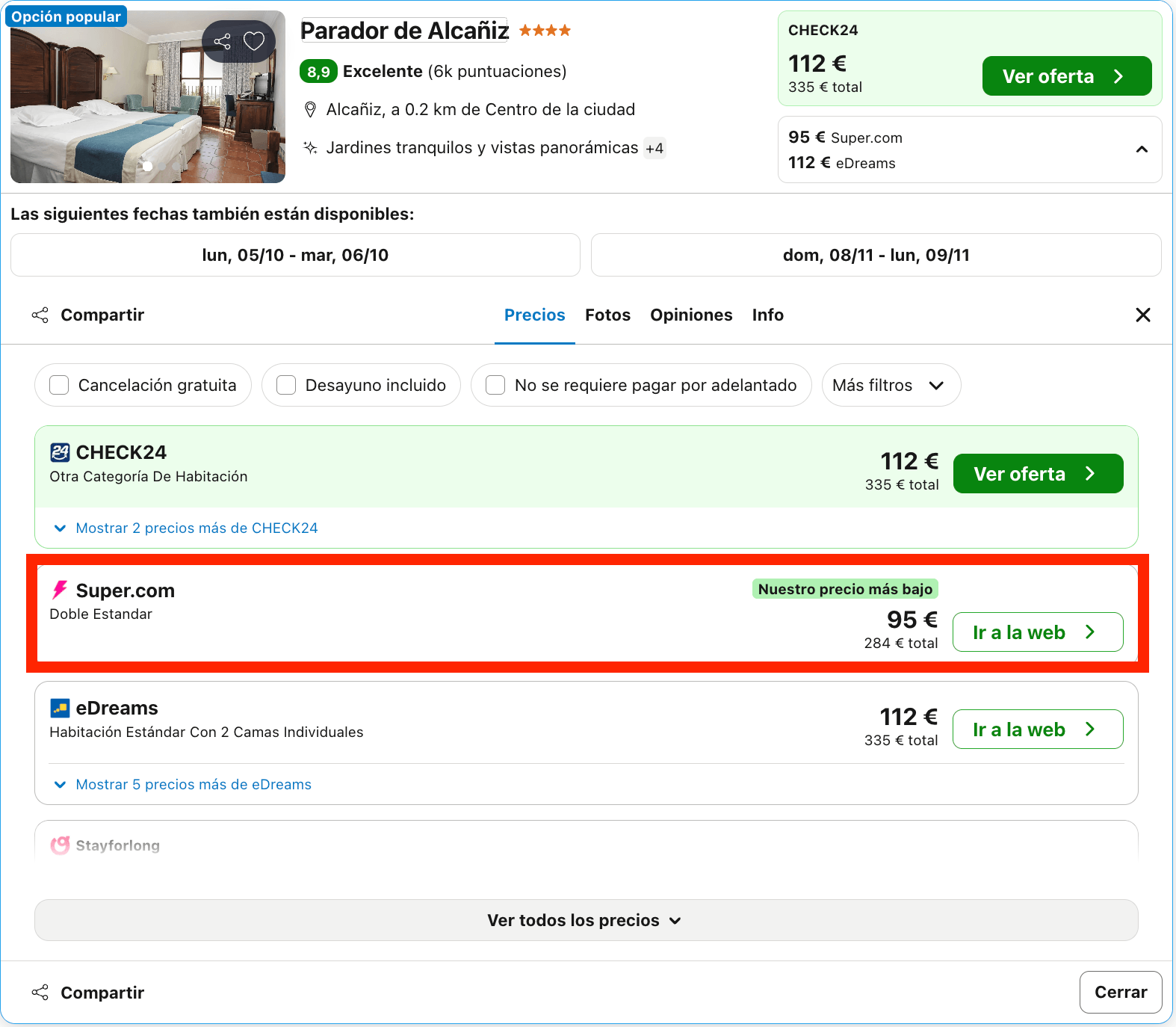 Parador ubicado en un castillo-convento de los siglos XII-XIII desde 47€ p.p./noche