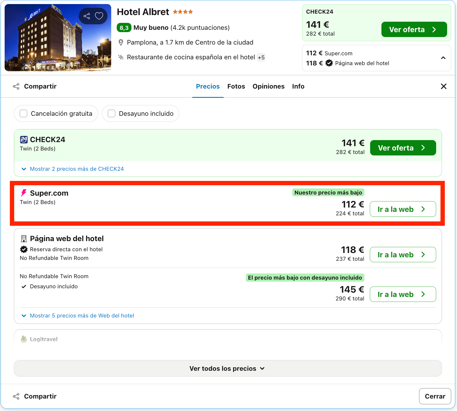 Fin de semana en Pamplona: hotel 4* desde 56€ p.p./noche