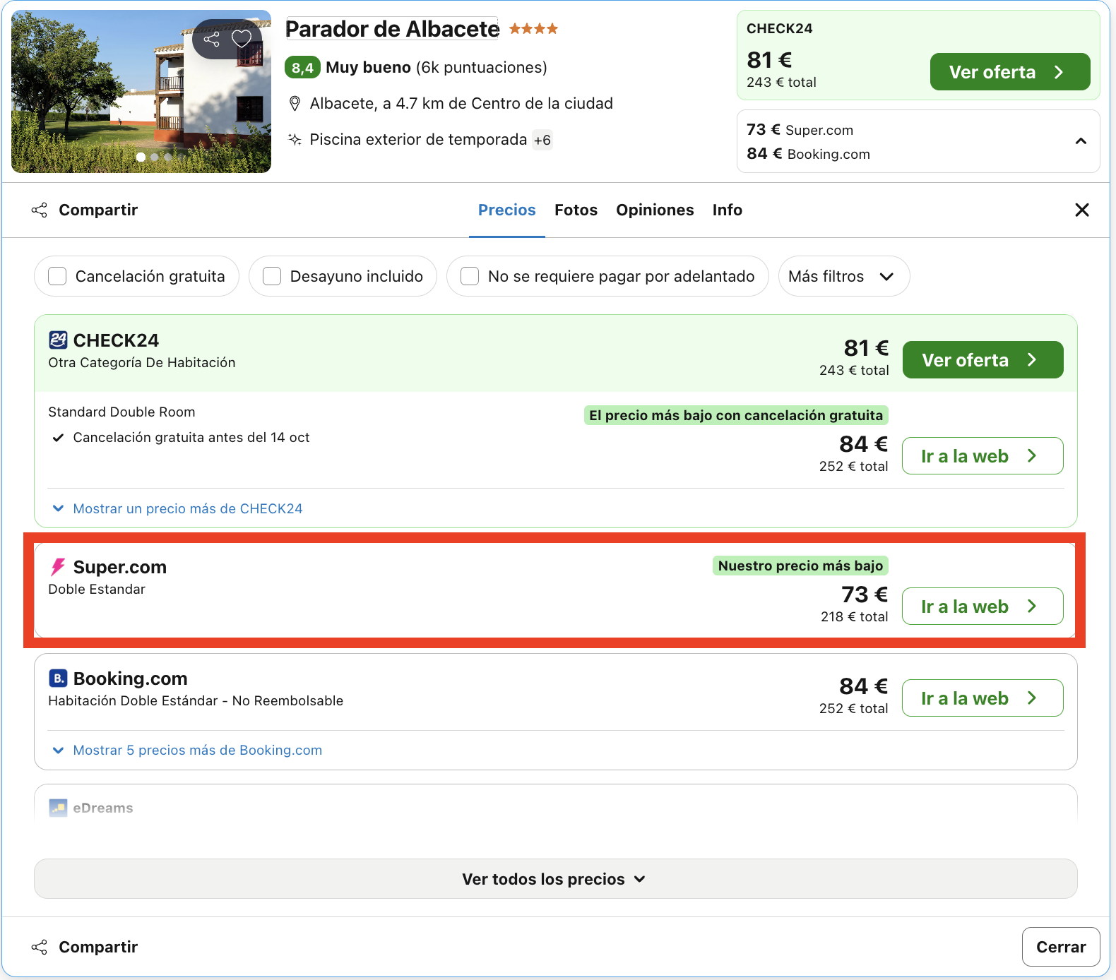 Parador de Albacete: tradición manchega y lujo rural en un solo destino desde 36€ p.p./noche