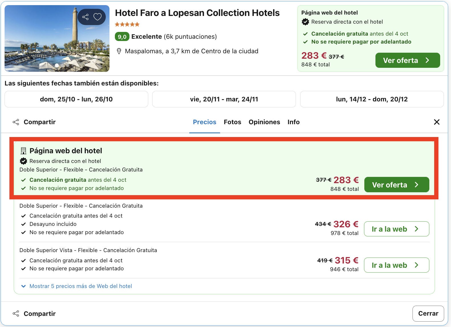 Maspalomas: exclusivo resort 5* solo para adultos desde 141€ p.p./noche