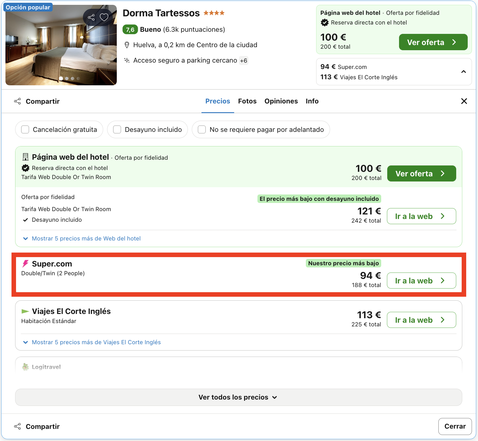 Escapada de fin de semana a Huelva: hotel 4* desde 47€ p.p./noche