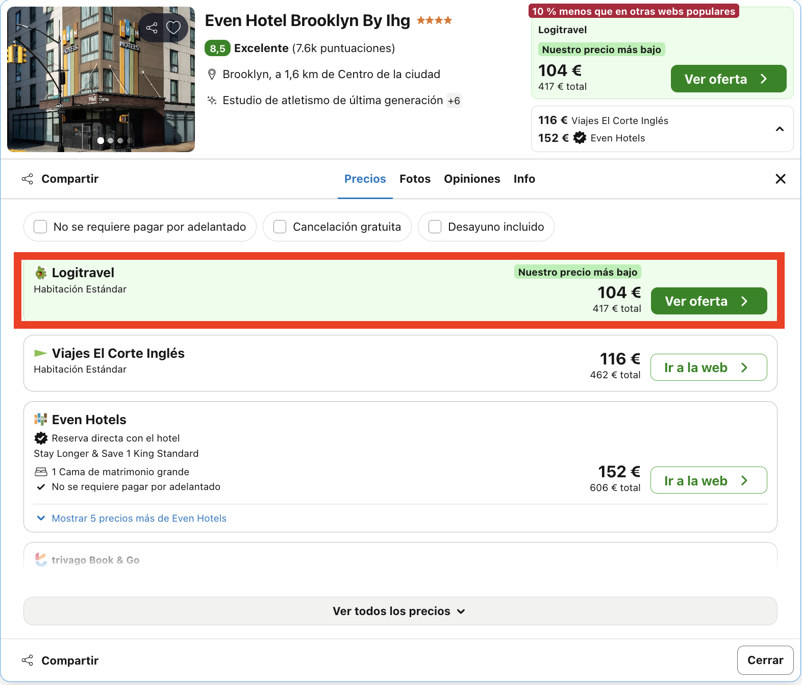 Vuelos directos a Nueva York + 4 noches en un hotel en Brooklyn desde 537€ p.p.