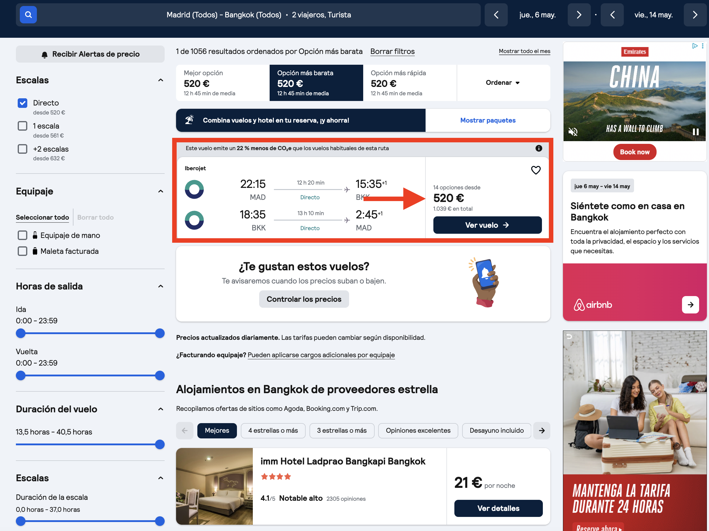 Bangkok, Tailandia: vuelos directos + 8 noches en un hotel 5* desde 587€ p.p.