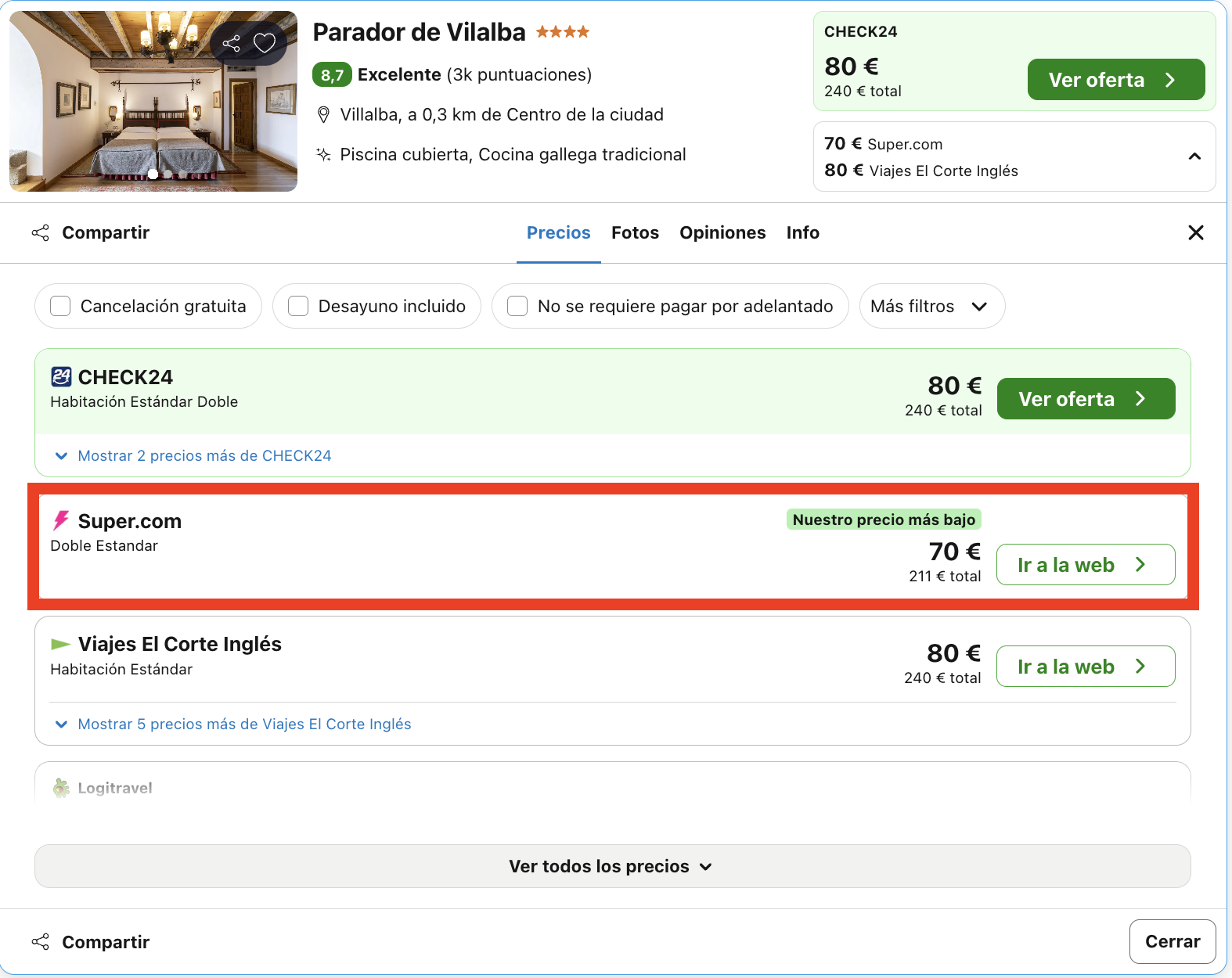 Parador situado en un torreón medieval que ofrece una experiencia única desde 35€ p.p./noche
