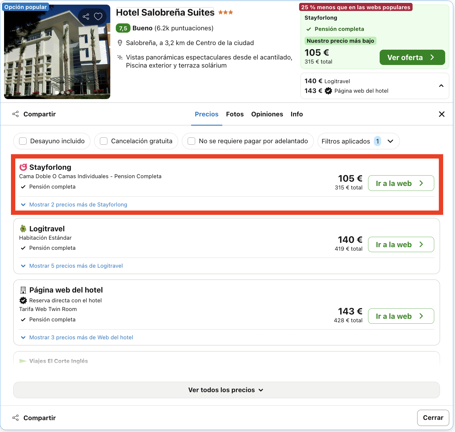 Hotel en Salobreña con unas vistas de postal y todas las comidas incluidas desde 52€ p.p./noche
