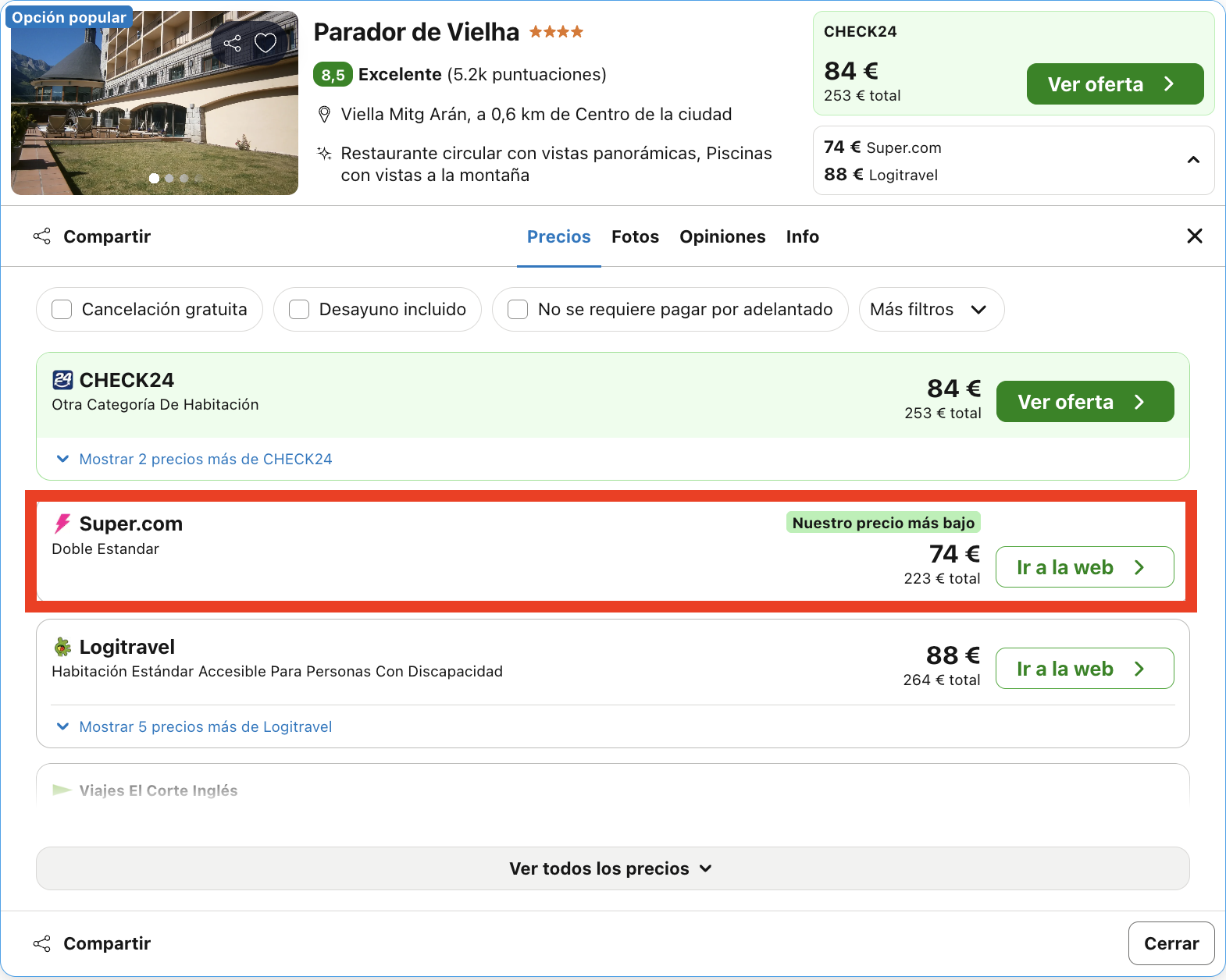 Invierno en un Parador ideal para disfrutar de la nieve en las cercanas pistas de esquí de Baqueira-Beret desde 37€ p.p./noche