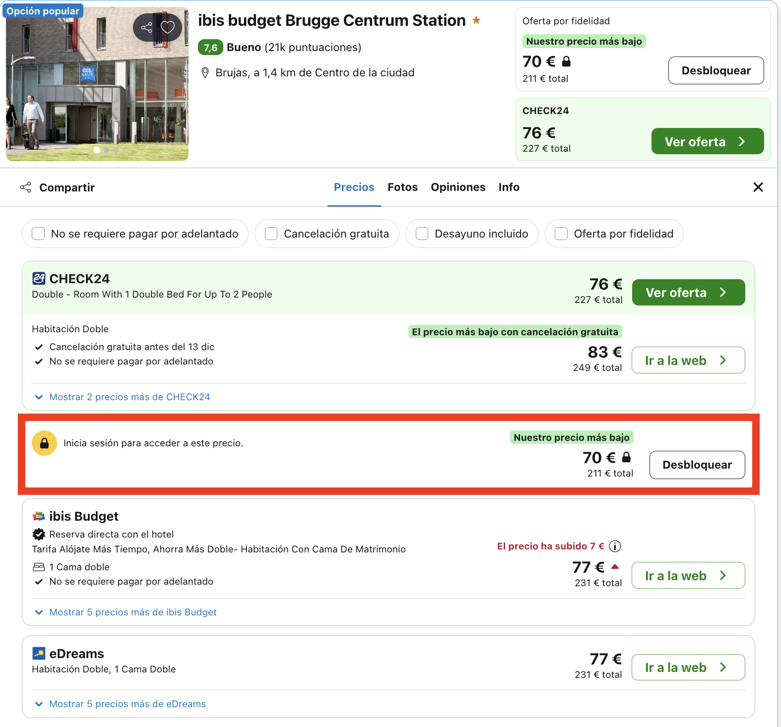 Mercados navideños en Brujas: hotel desde 35€ p.p./noche