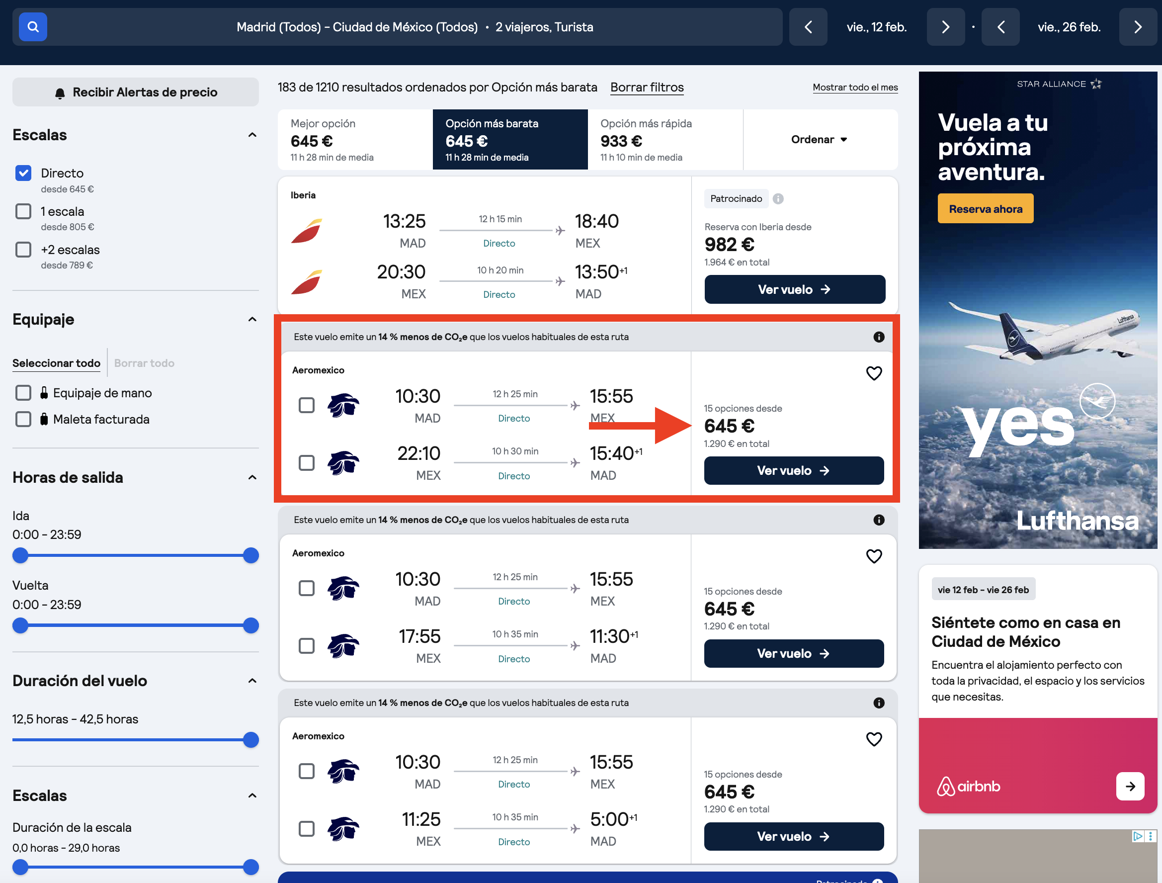 Vuelos directos a Ciudad de México desde 645€ ida y vuelta