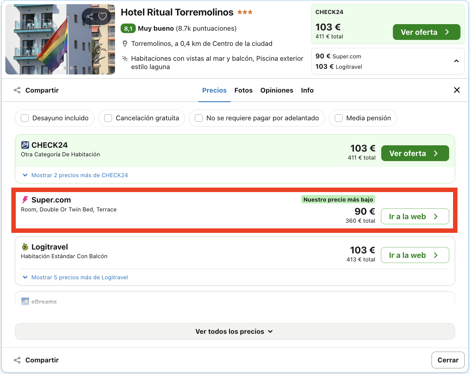 Torremolinos: impresionante hotel 4* con un spa con baño de vapor, sauna y jacuzzi solo para adultos desde 45€ p.p./noche