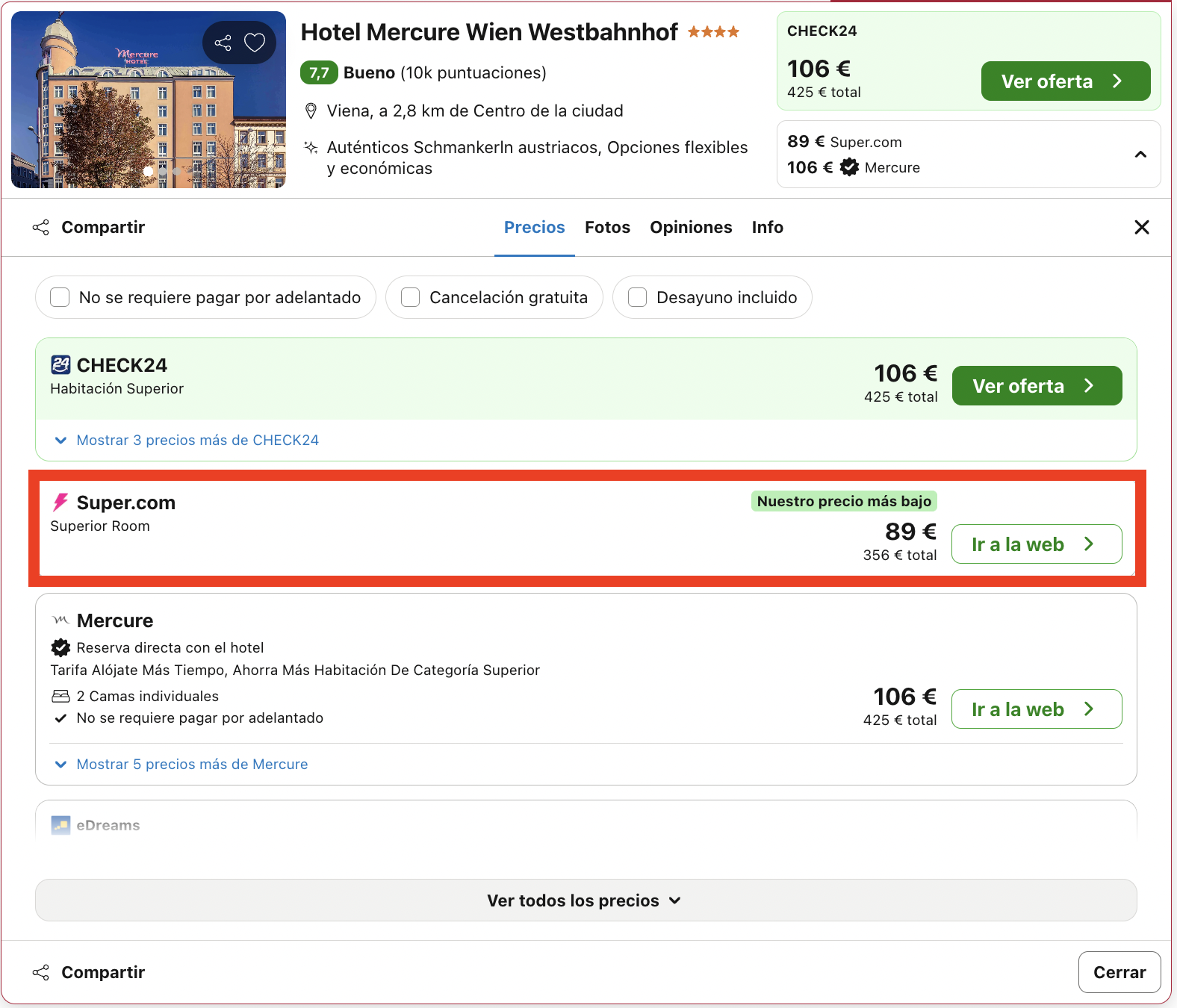 Escapada a Viena: hotel 4* desde 44€ p.p./noche