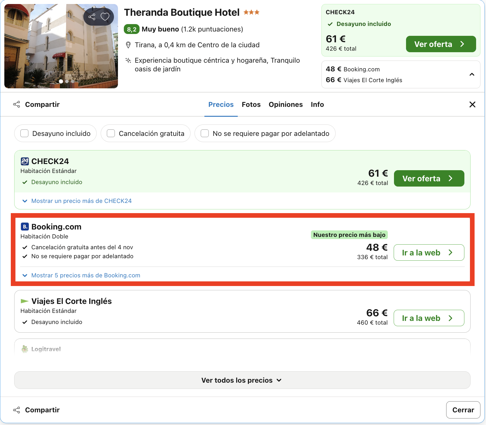 7 noches en un hotel boutique 4* en el centro de Tirana (Albania) con vuelos incluidos desde 209€ p.p.