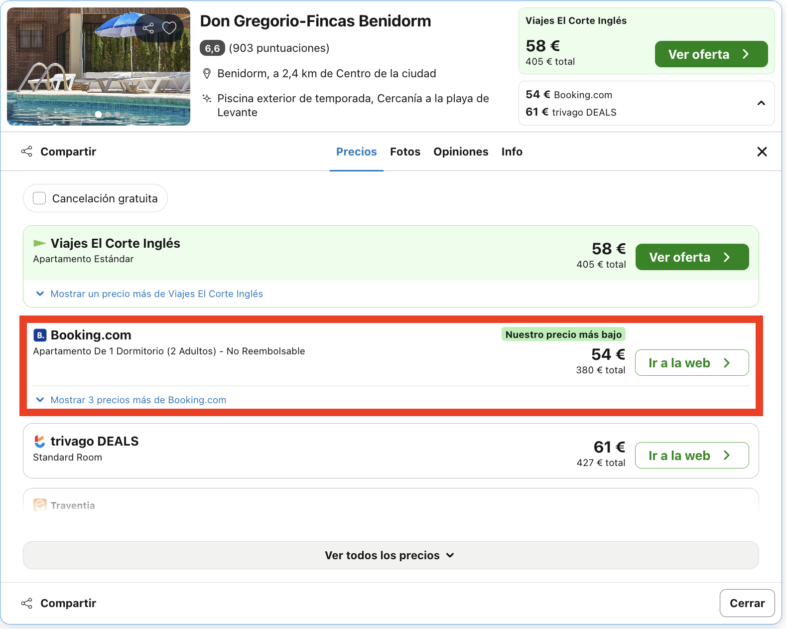 Vacaciones en Benidorm: 7 noches en un hotel desde 190€ p.p.