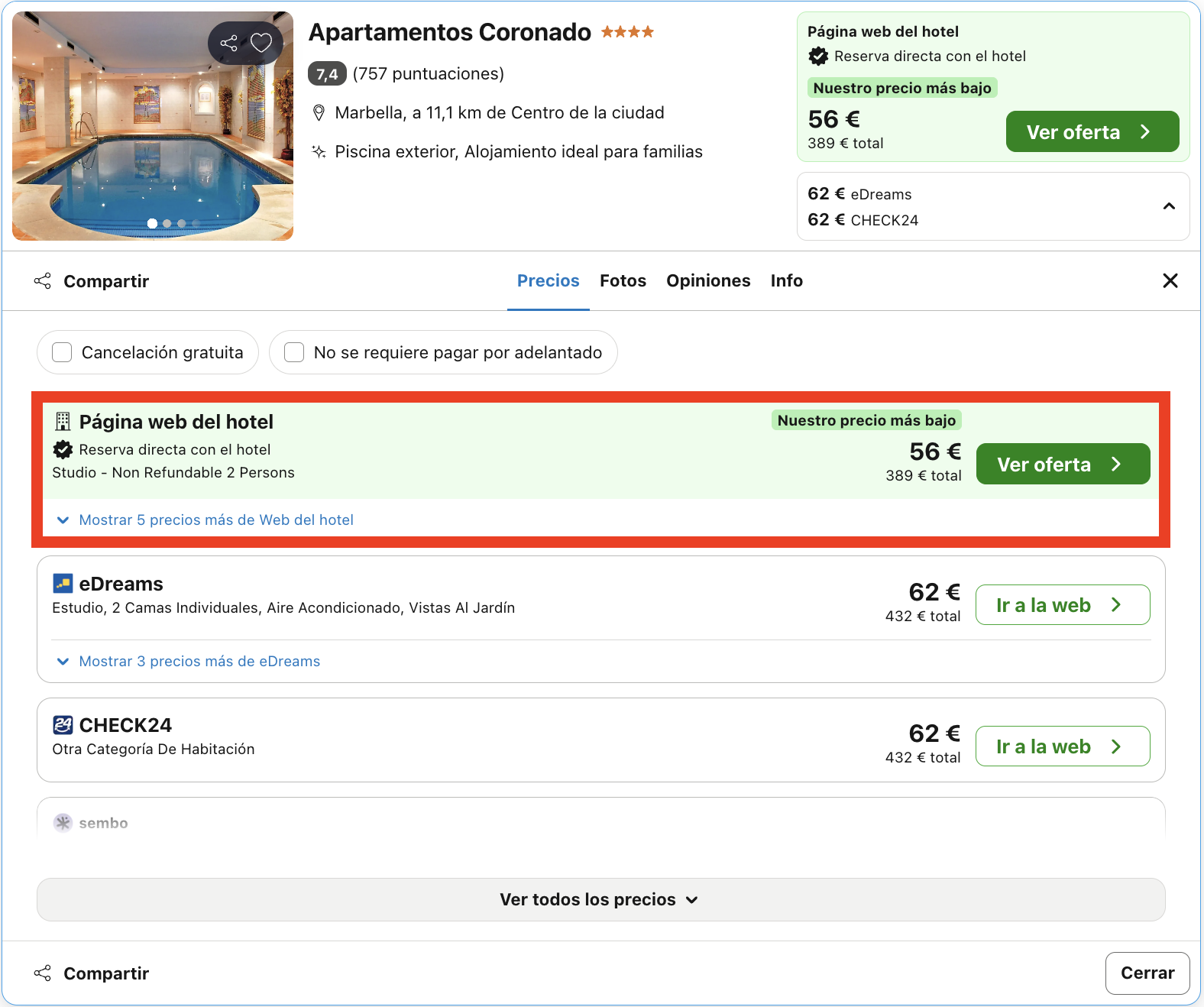 Vacaciones en Marbella: 7 noches en un aparthotel 4* desde 194€ p.p.