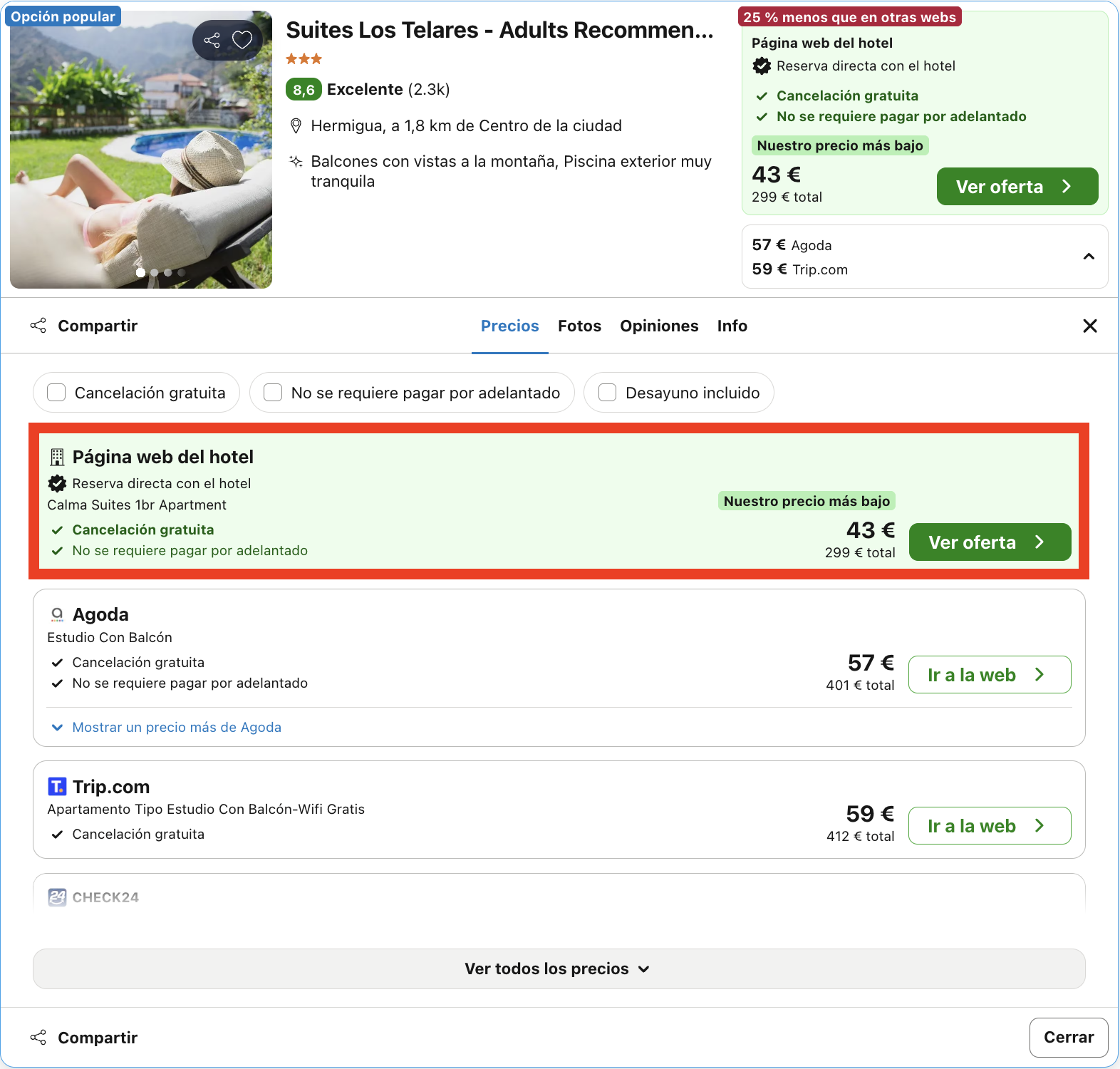 Vacaciones en La Gomera: 7 noches en un magnífico aparthotel rodeado de montañas desde 149€ p.p.