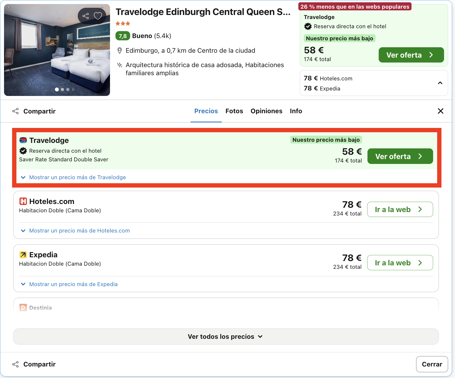 Viaje a Edimburgo: hotel en el centro desde 29€ p.p./noche