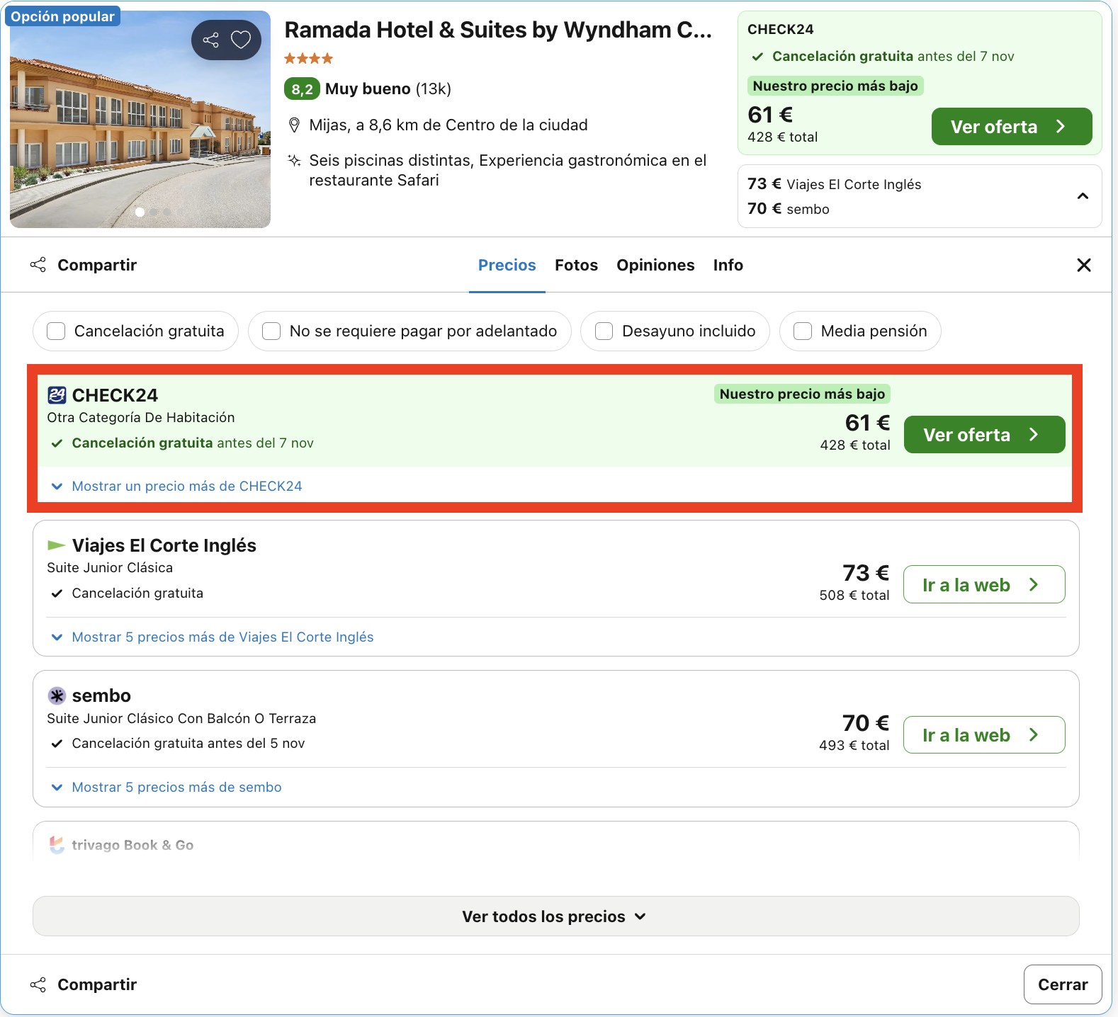 Vacaciones en la Costa del Sol: 7 noches en un resort espectacular con desayuno incluido desde 214€ p.p.