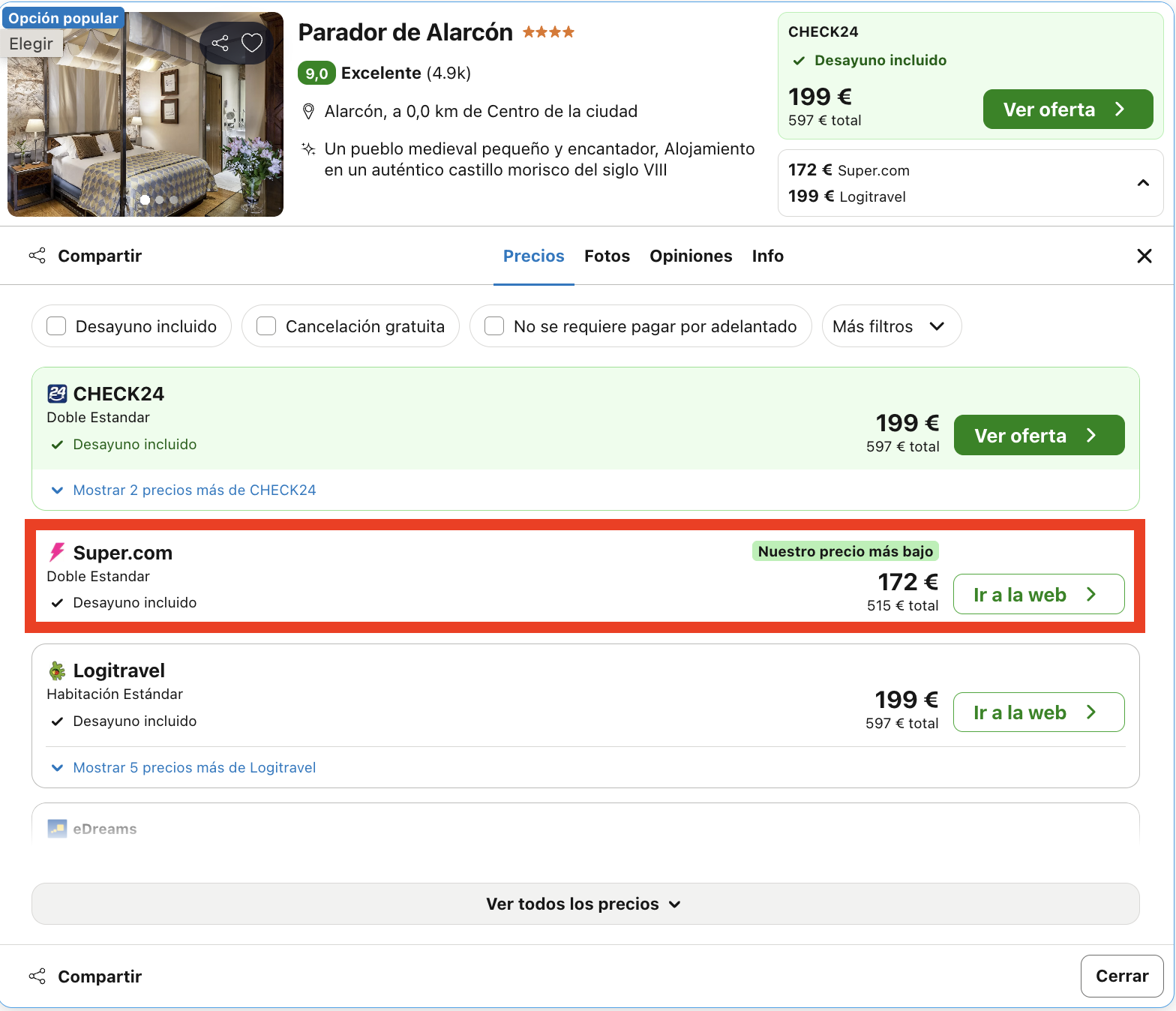 Parador ubicado en un castillo con más de 13 siglos de historia desde 86€ p.p./noche