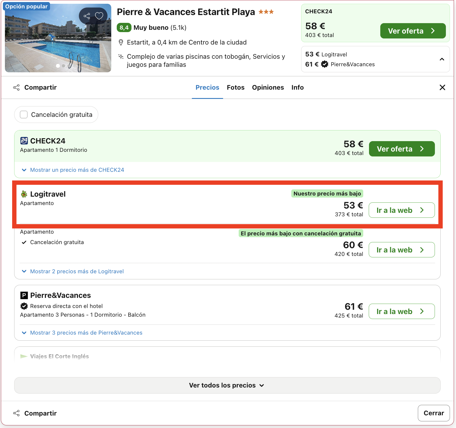 Vacaciones en la Costa Brava: 7 noches en un aparthotel frente a las Islas Medas desde 186€ p.p.