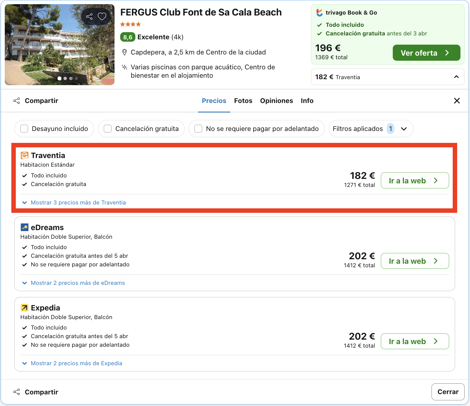 Primavera en Mallorca: hotel con régimen de todo incluido desde 91€ p.p./noche