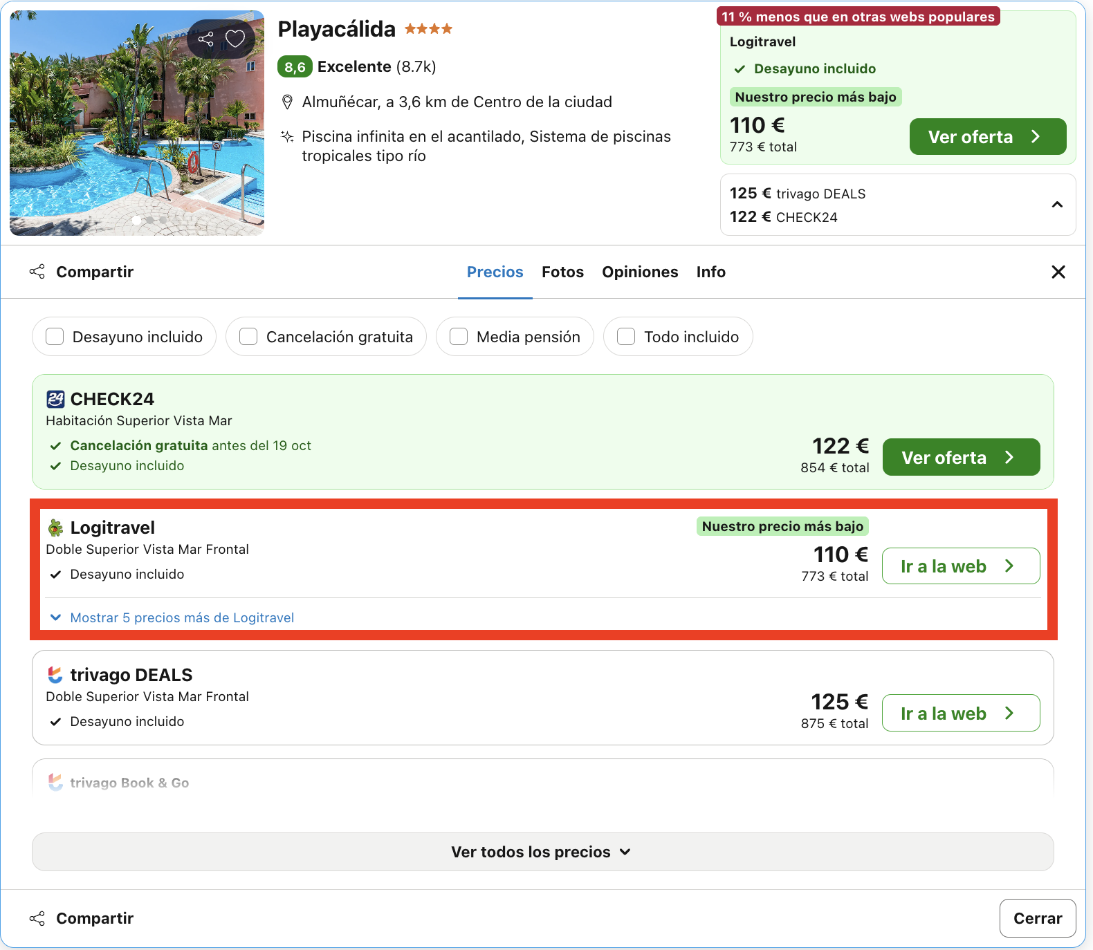 Vacaciones en la Costa Tropical: 7 noches en un hotel 4* con desayuno incluido desde 386€ p.p.