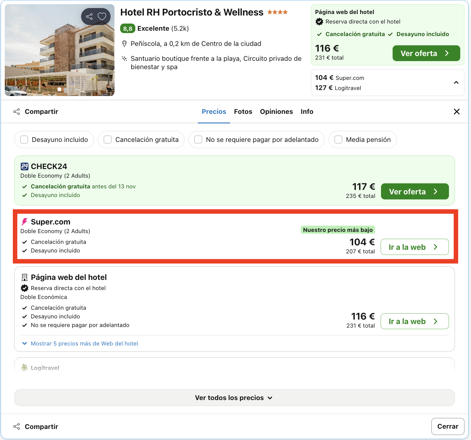 Fin de semana en Peñíscola: hotel 4* a un paso de la playa desde 52€ p.p./noche
