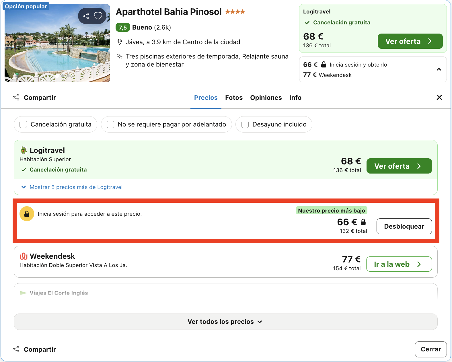 Fin de semana en Jávea: aparthotel 4* ideal para relajarse en familia desde 33€ p.p./noche