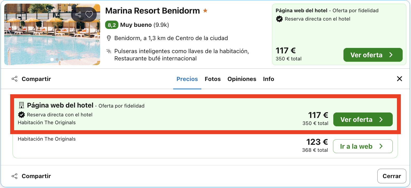Benidorm: resort 4* diseñado solo para adultos desde 58€ p.p./noche