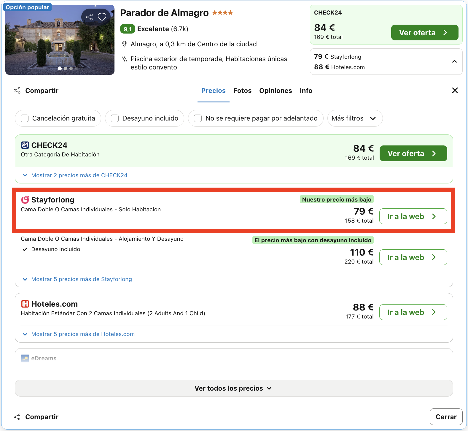 Parador en un antiguo convento del siglo XVI convertido en un hotel con encanto desde 39€ p.p./noche