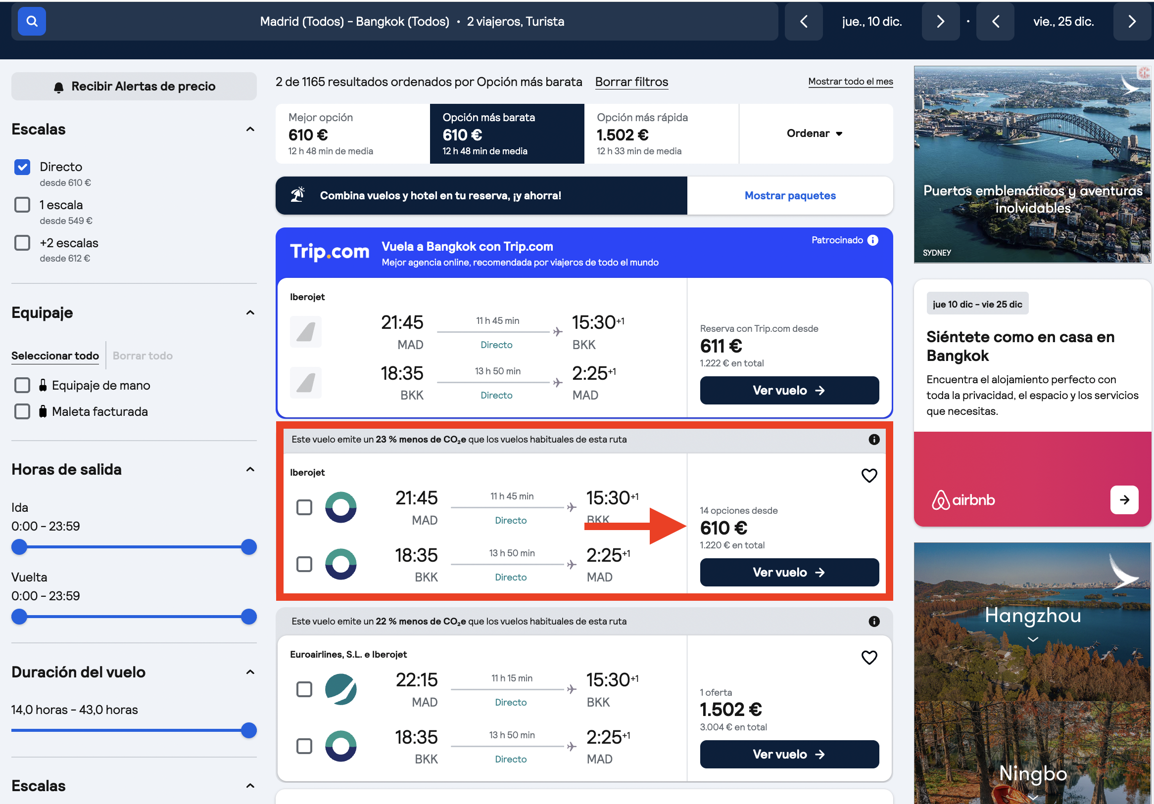 Bangkok, Tailandia: vuelos directos + 15 noches en un hotel 5* desde 731€ p.p.